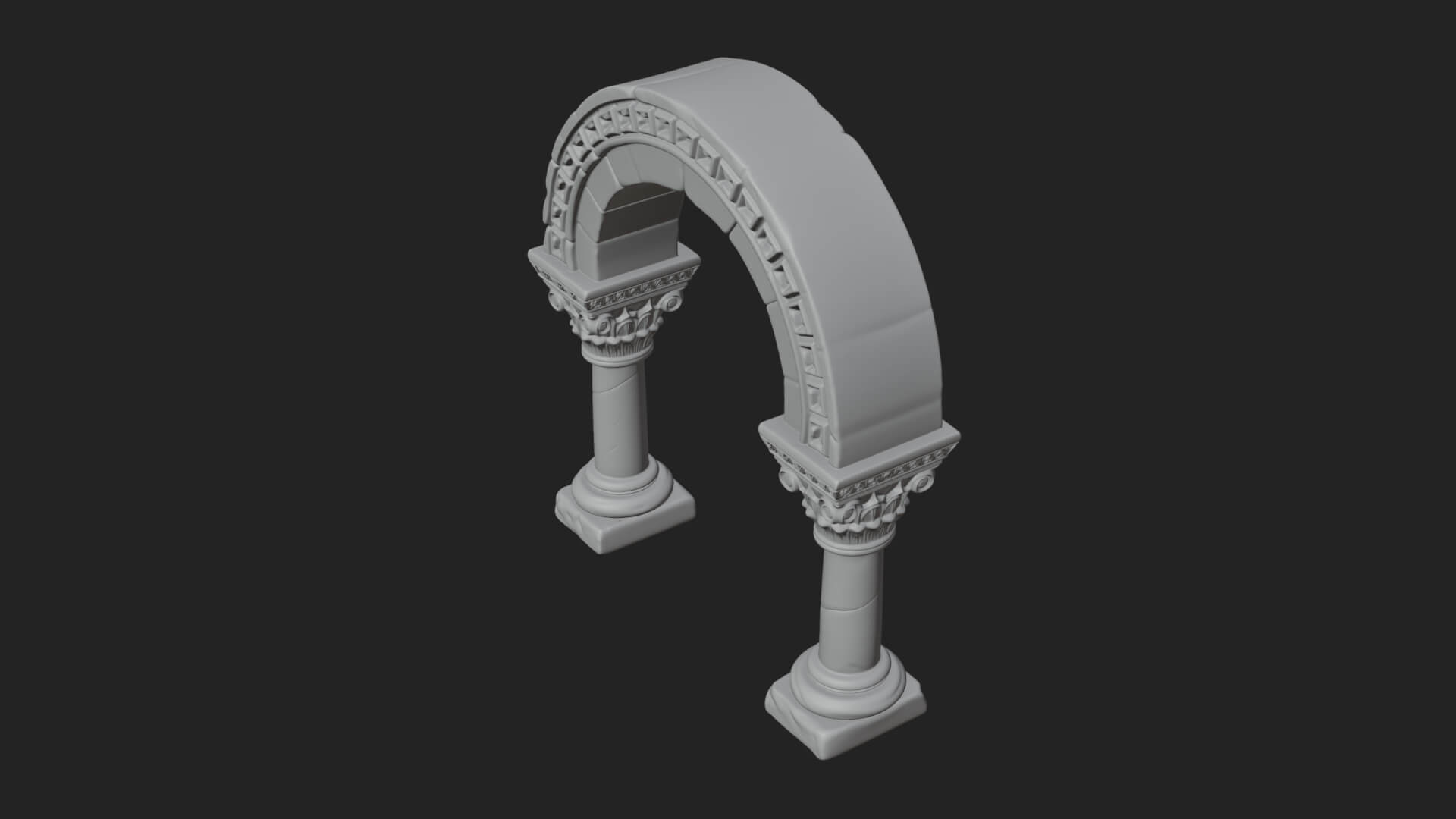 Moorish Arch Gateway Model Design 10 3D Print Model 3D Model