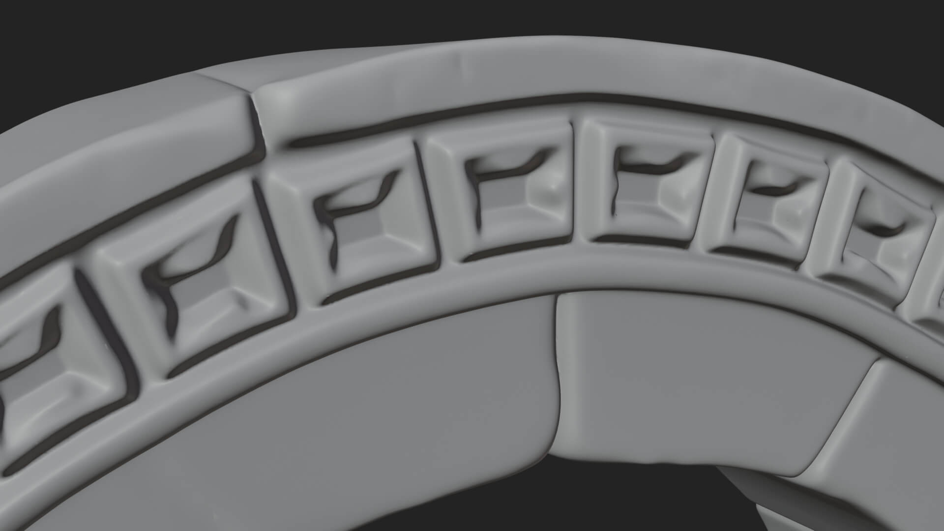 Moorish Arch Gateway Model Design 10 3D Print Model 3D Model