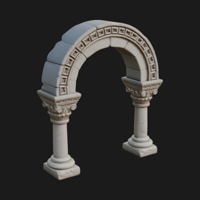 Moorish Arch Gateway Model Design 10 3D Print Model