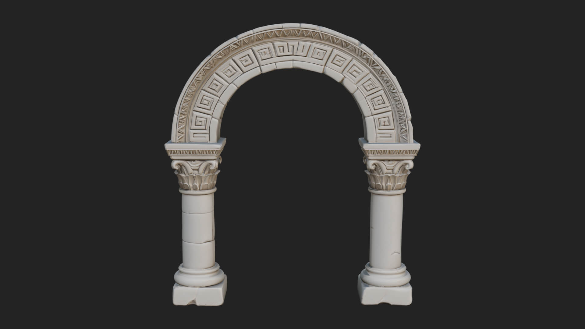 Moorish Arch Gateway Model Design 11 3D Print Model 3D Model