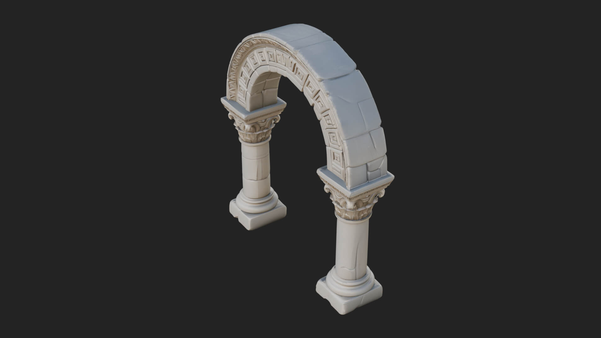 Moorish Arch Gateway Model Design 11 3D Print Model 3D Model