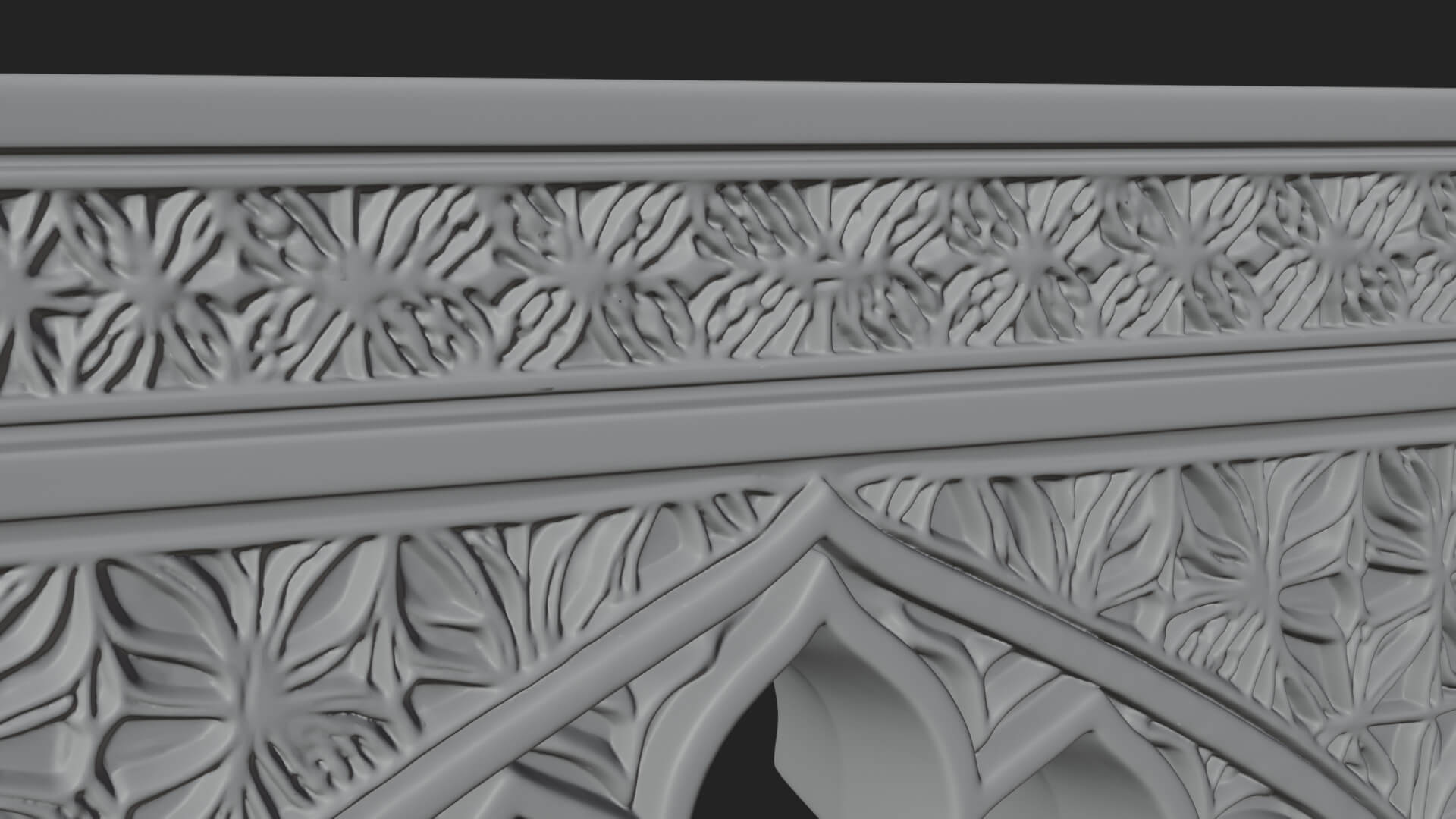 Moorish Arch Gateway Model Design 12 3D Print Model 3D Model