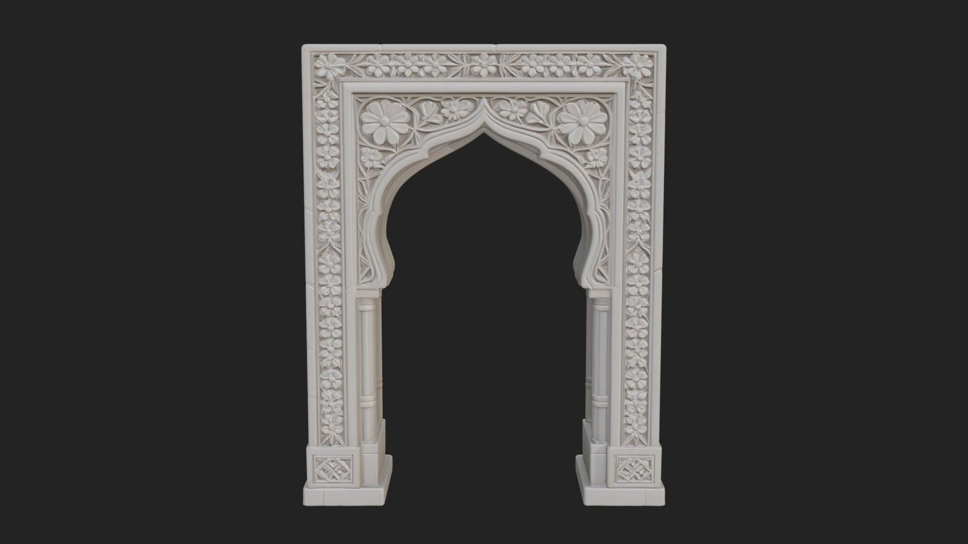 Moorish Arch Gateway Model Design 14 3D Print Model 3D Model