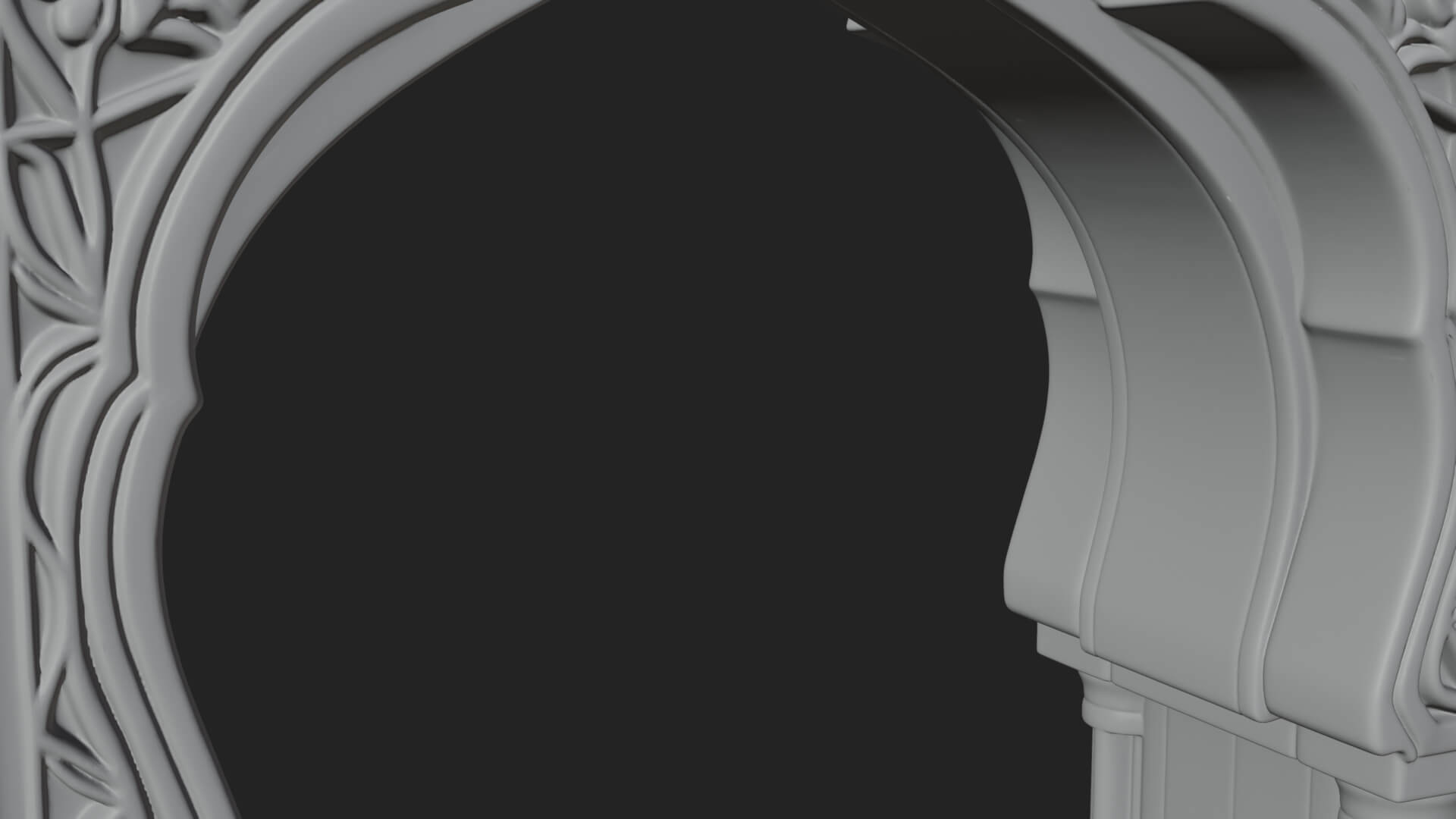 Moorish Arch Gateway Model Design 14 3D Print Model 3D Model