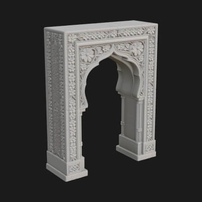 Moorish Arch Gateway Model Design 14 3D Print Model