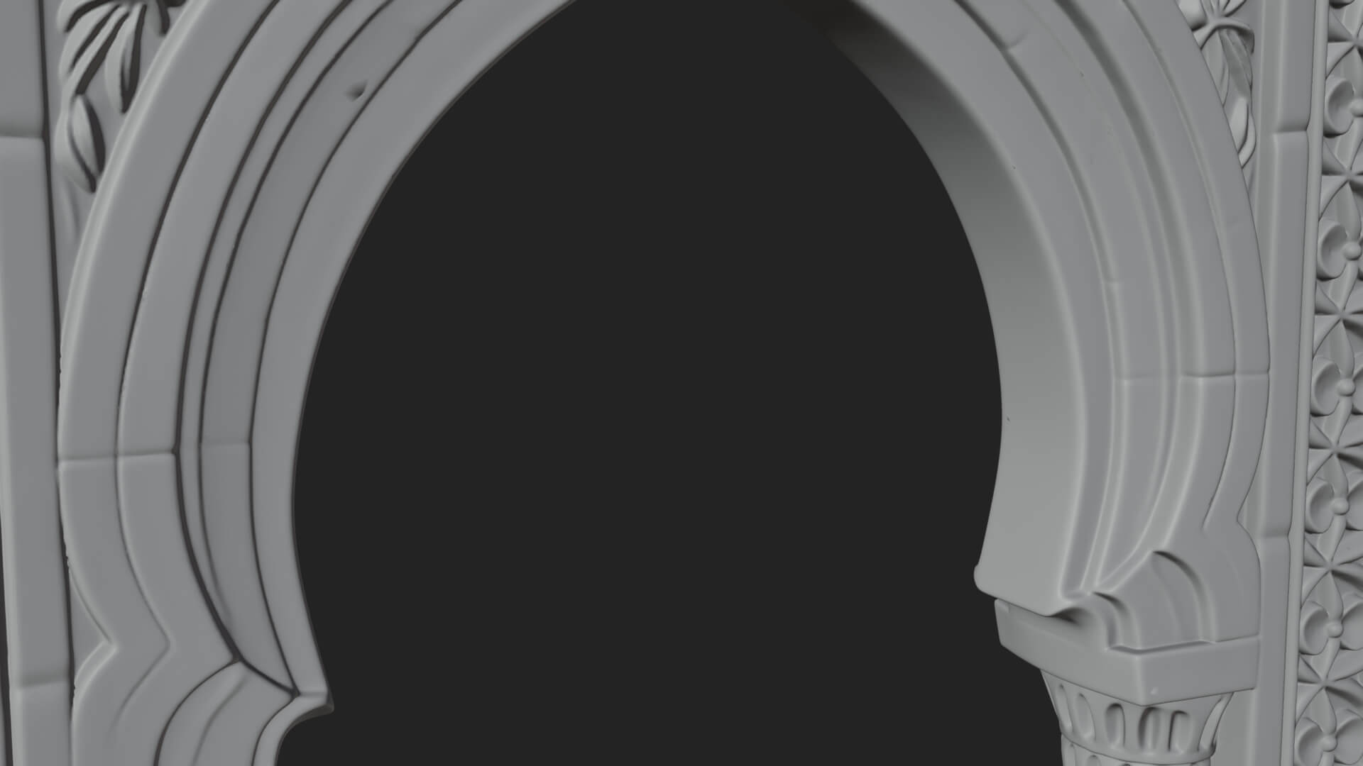 Moorish Arch Gateway Model Design 15 3D Print Model 3D Model