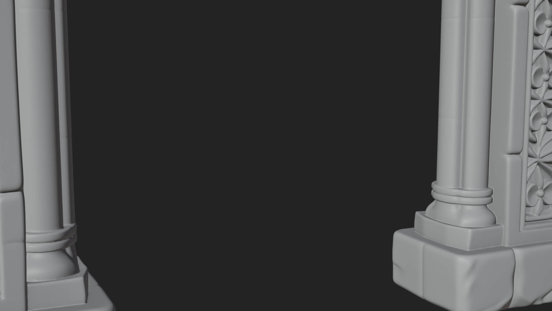 Moorish Arch Gateway Model Design 15 3D Print Model 3D Model