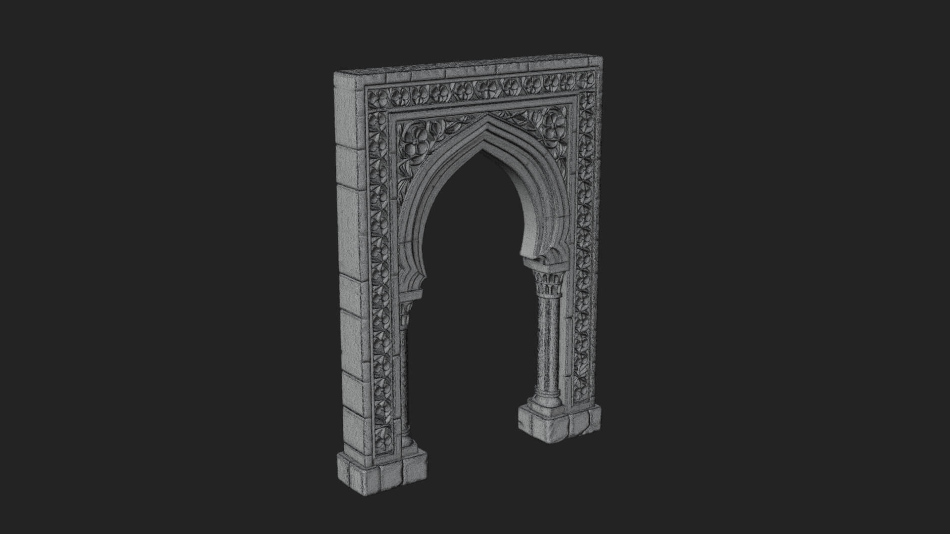 Moorish Arch Gateway Model Design 15 3D Print Model 3D Model