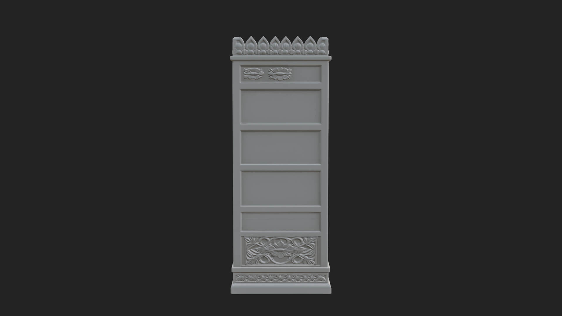 Moorish Arch Gateway Model Design 16 3D Print Model 3D Model