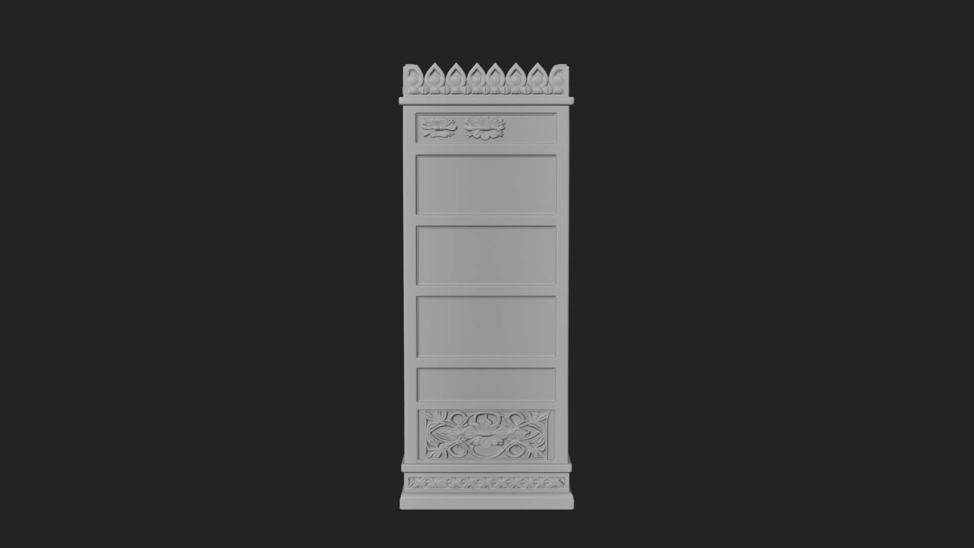 Moorish Arch Gateway Model Design 16 3D Print Model 3D Model