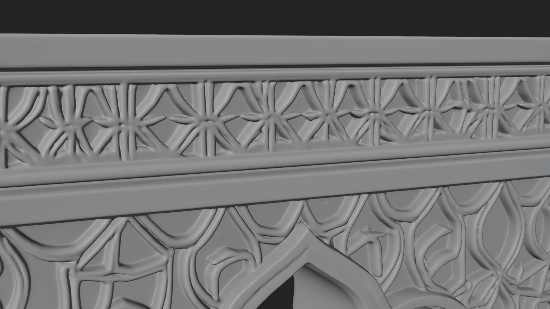 Moorish Arch Gateway Model Design 17 3D Print Model 3D Model