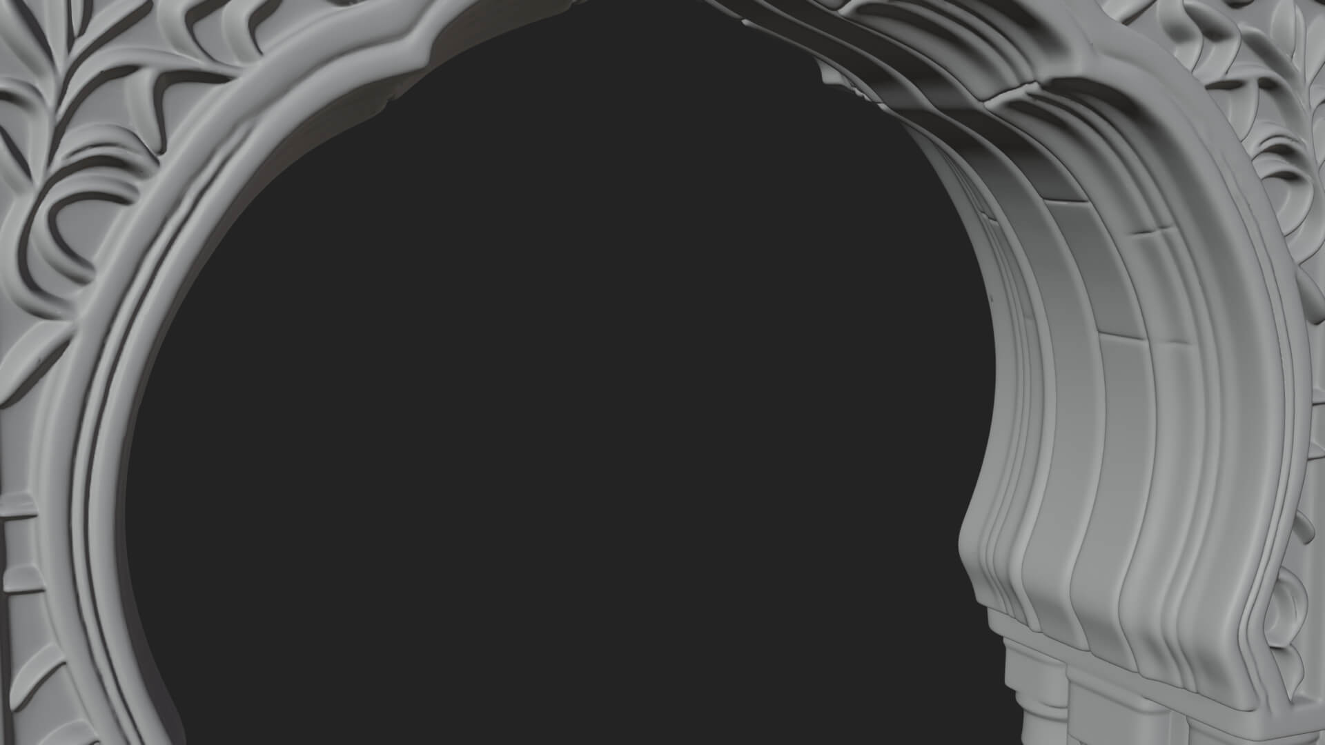 Moorish Arch Gateway Model Design 18 3D Print Model 3D Model