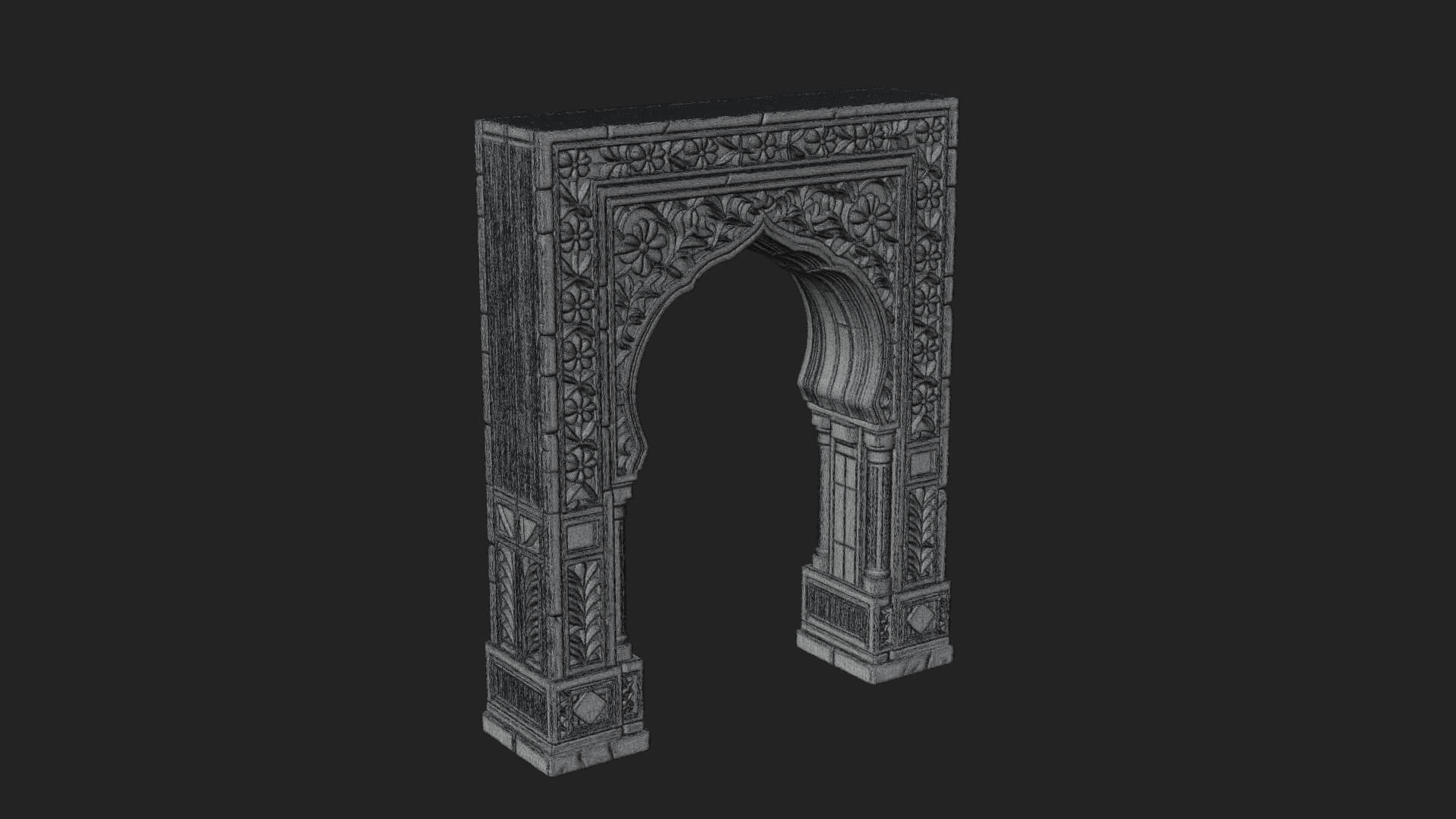 Moorish Arch Gateway Model Design 18 3D Print Model 3D Model