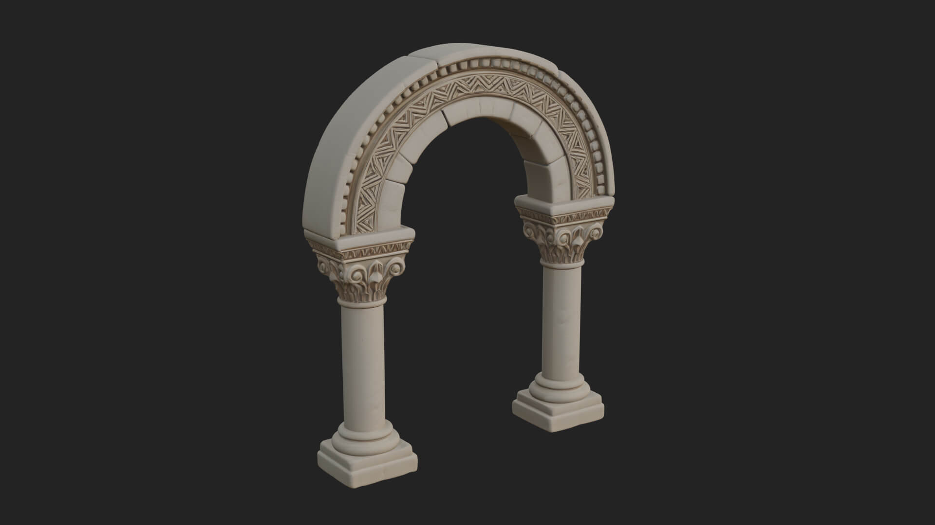 Moorish Arch Gateway Model Design 20 3D Print Model 3D Model