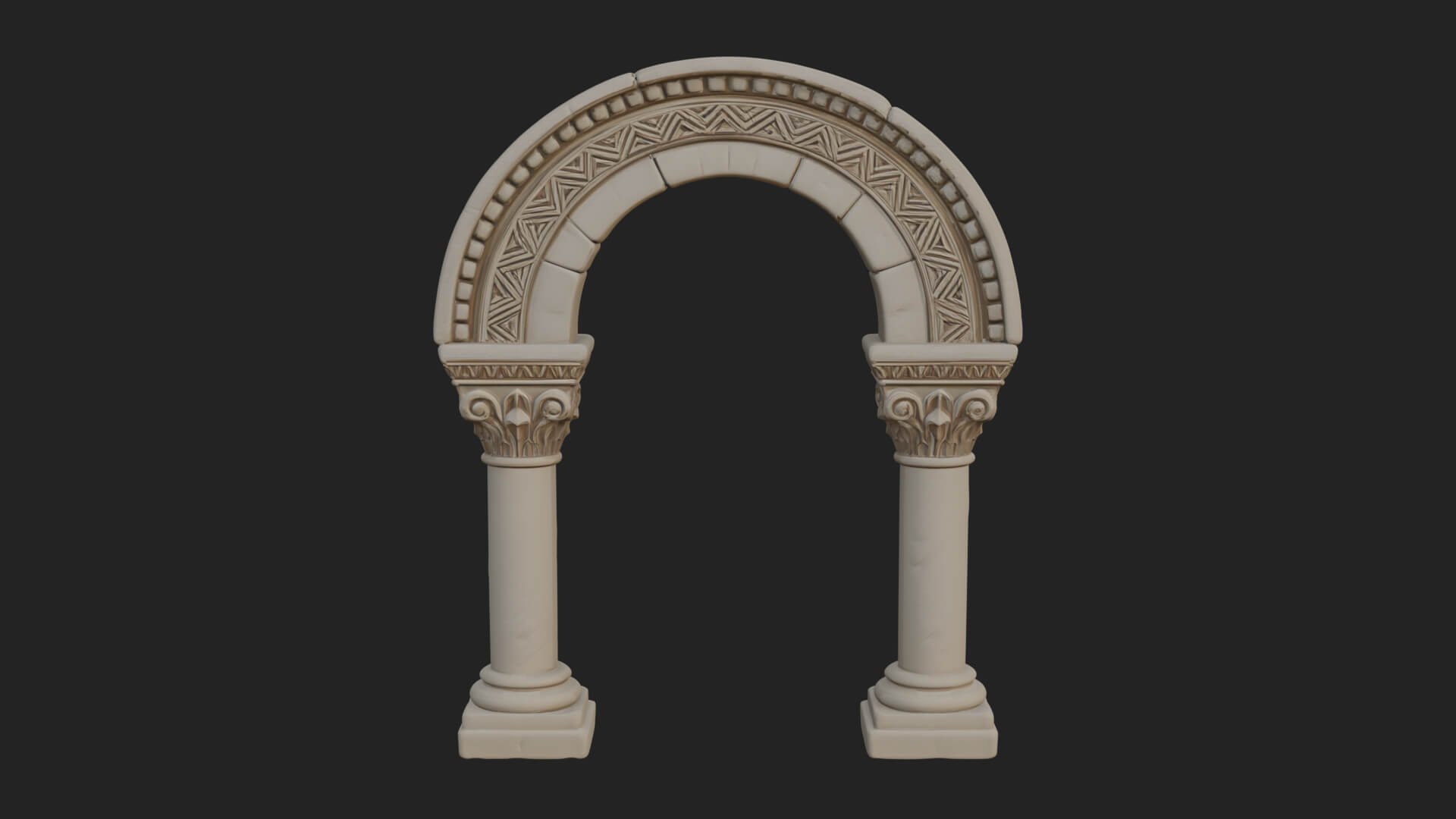 Moorish Arch Gateway Model Design 20 3D Print Model 3D Model