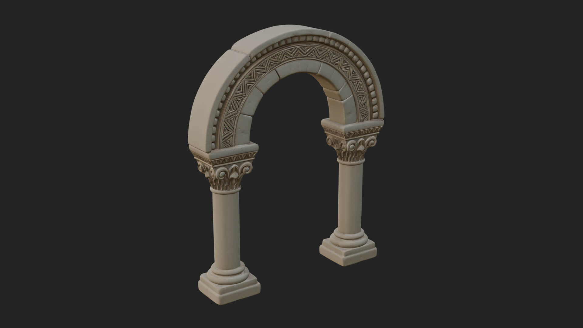 Moorish Arch Gateway Model Design 20 3D Print Model 3D Model