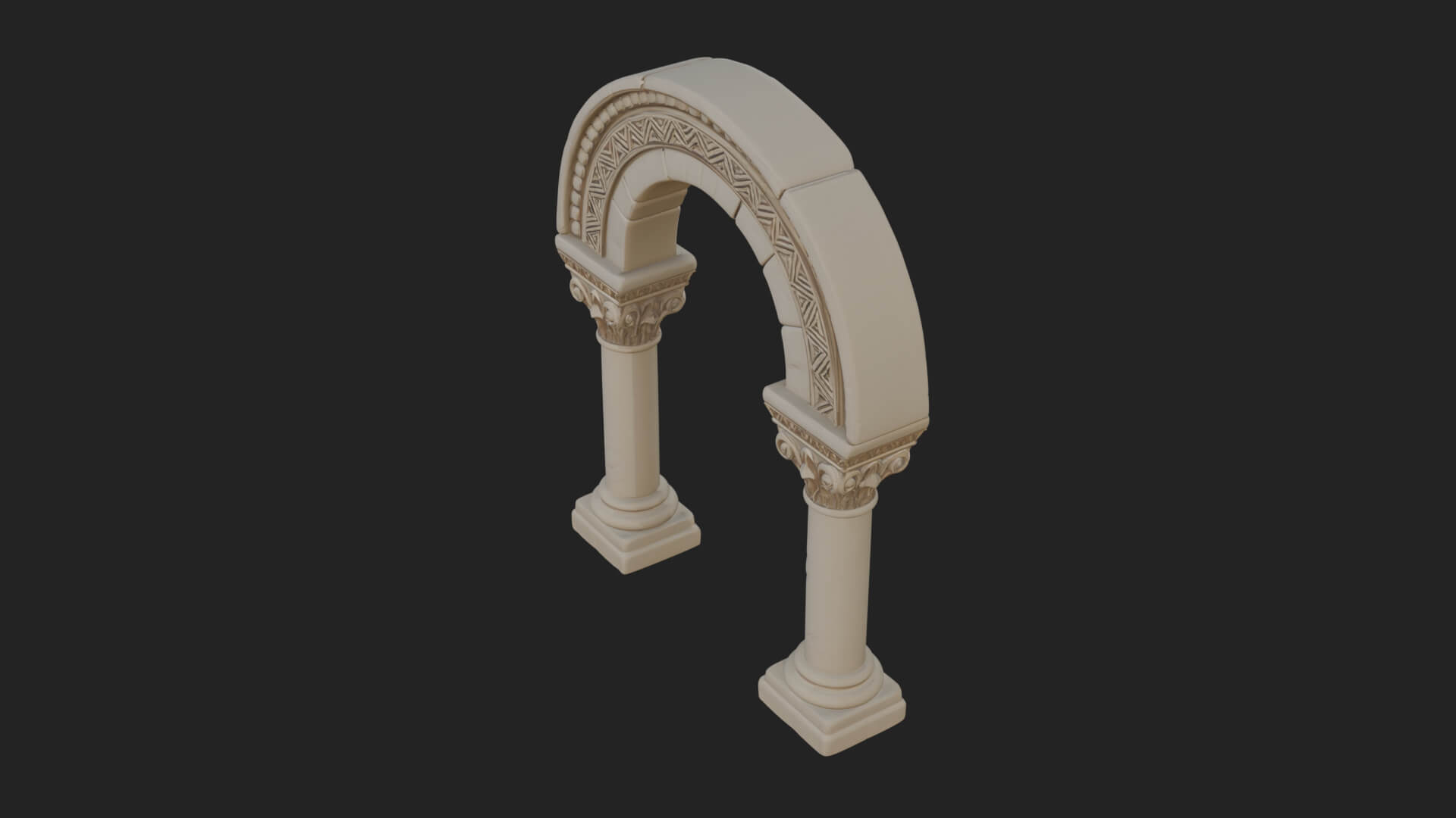 Moorish Arch Gateway Model Design 20 3D Print Model 3D Model