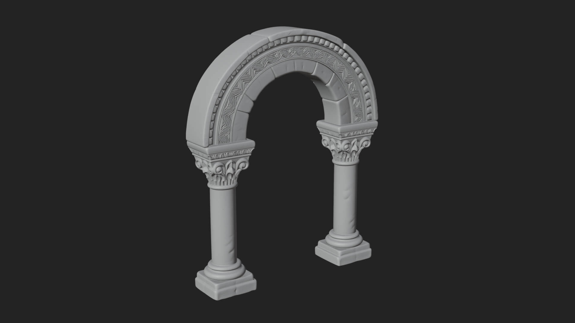 Moorish Arch Gateway Model Design 20 3D Print Model 3D Model