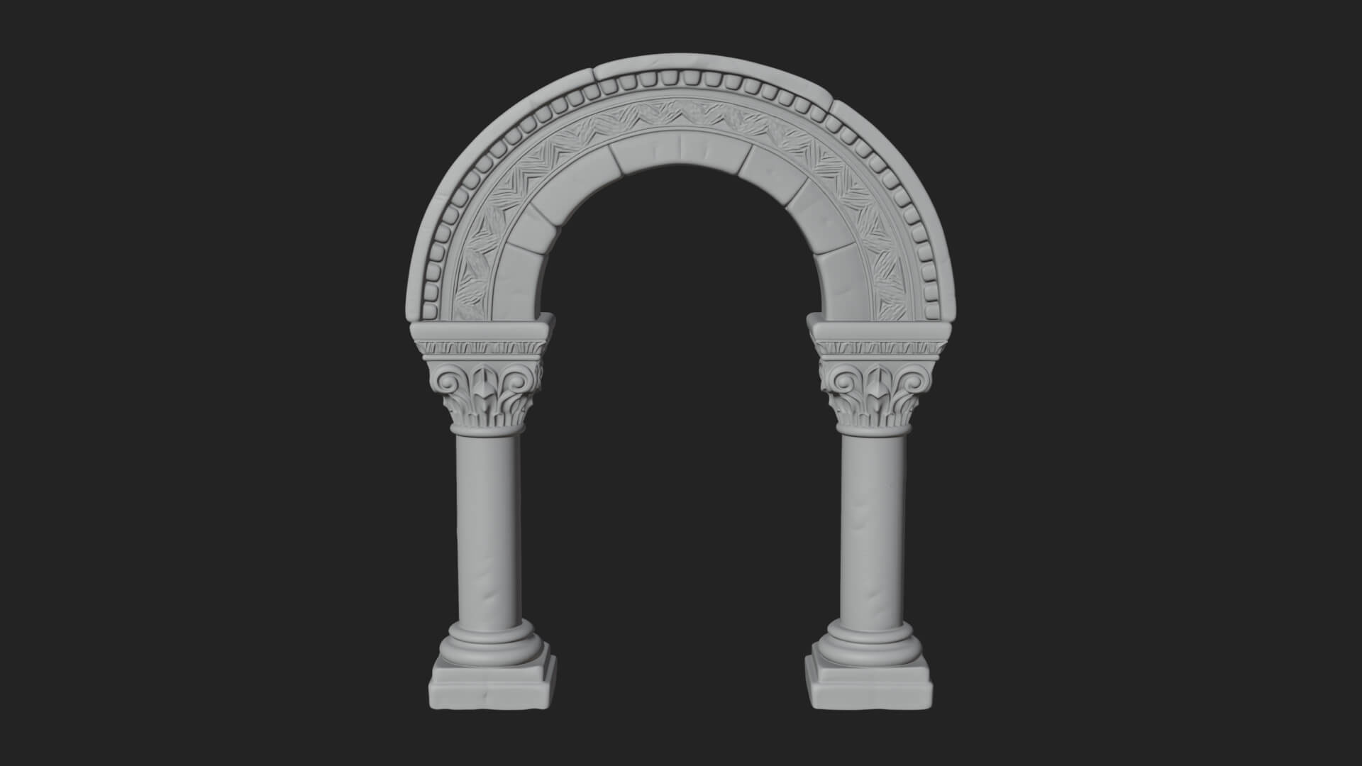 Moorish Arch Gateway Model Design 20 3D Print Model 3D Model