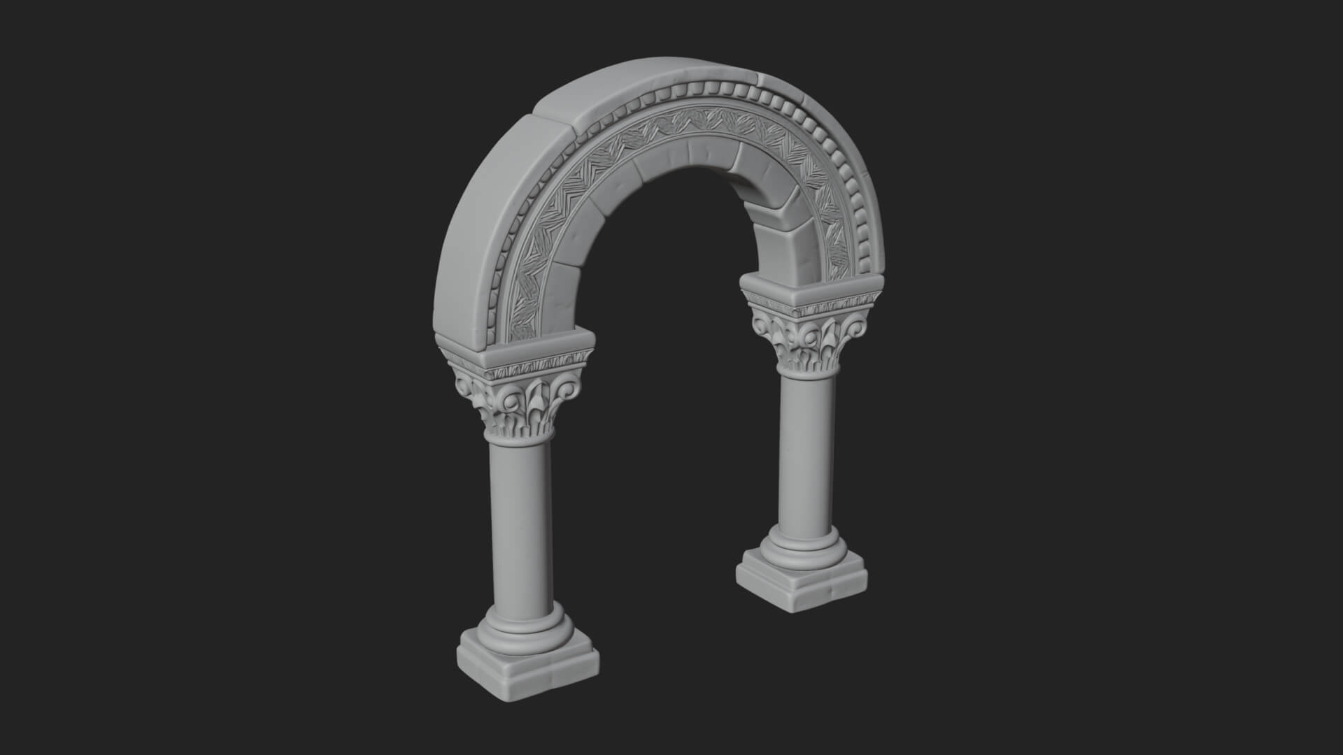 Moorish Arch Gateway Model Design 20 3D Print Model 3D Model