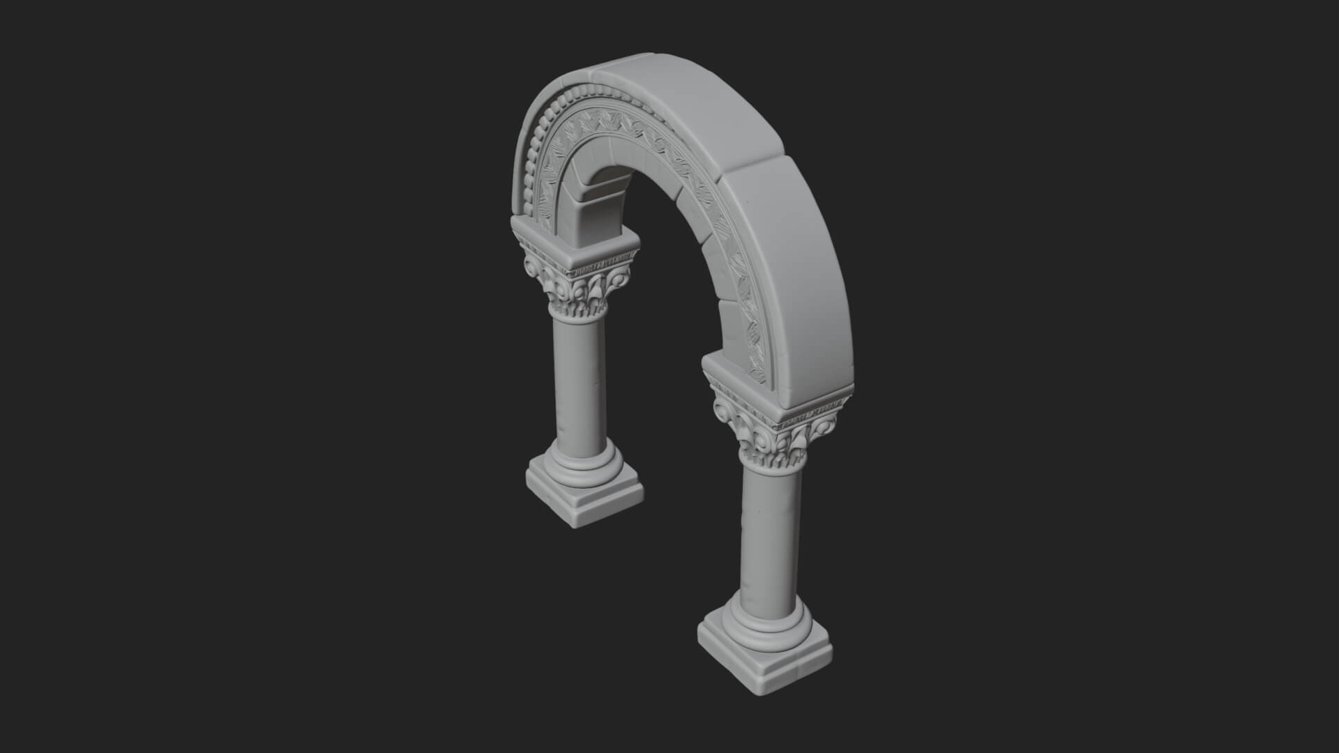 Moorish Arch Gateway Model Design 20 3D Print Model 3D Model