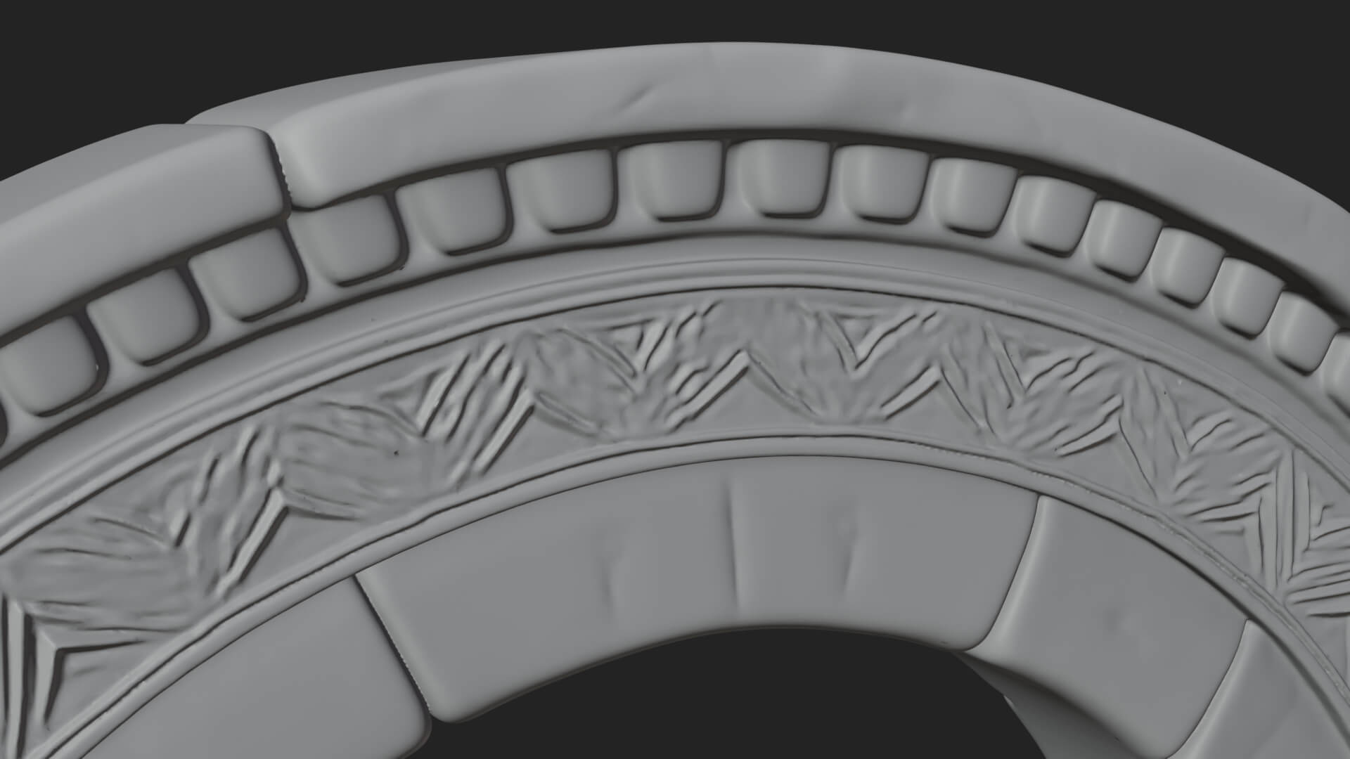 Moorish Arch Gateway Model Design 20 3D Print Model 3D Model