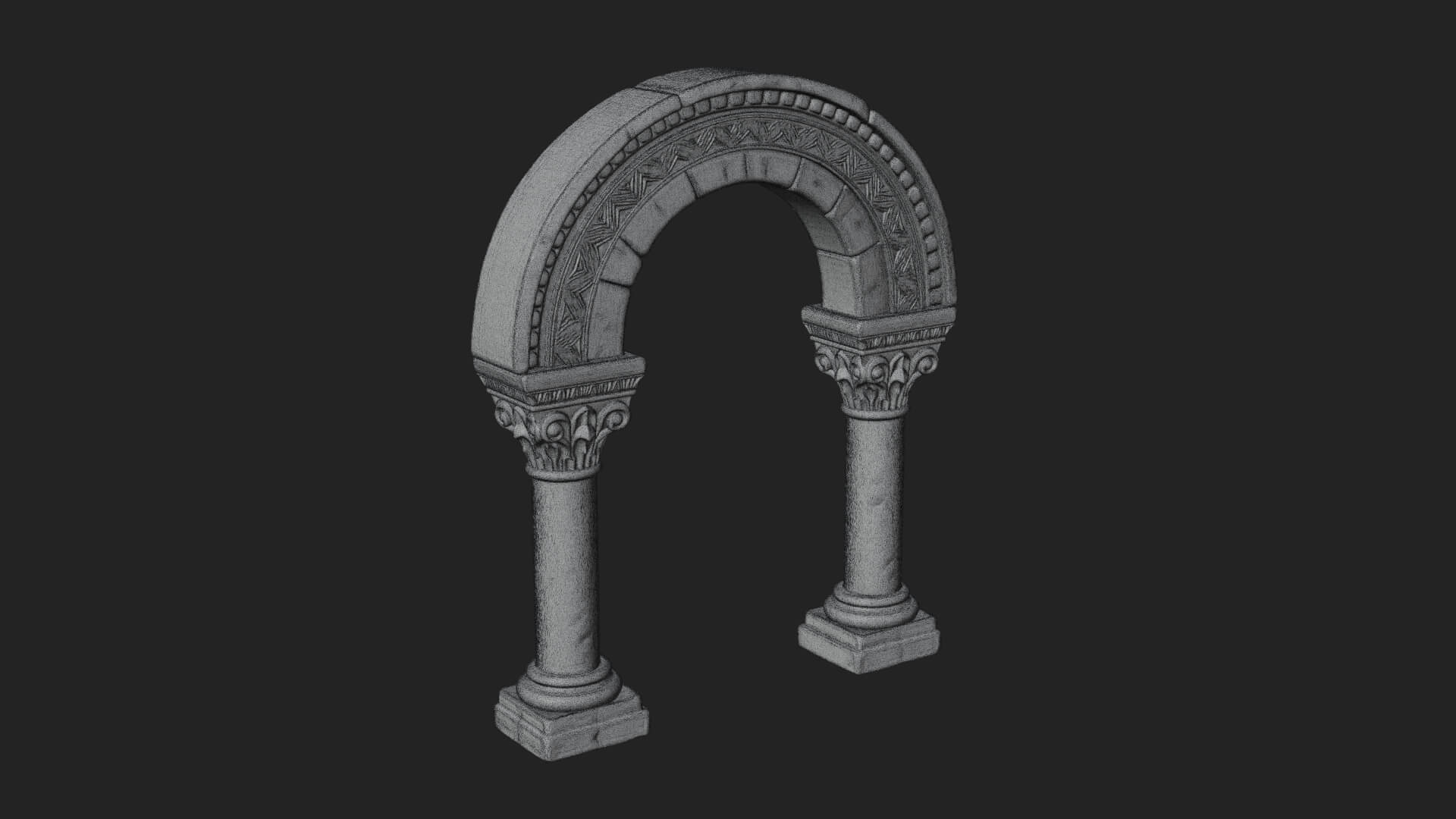 Moorish Arch Gateway Model Design 20 3D Print Model 3D Model