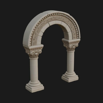 Moorish Arch Gateway Model Design 20 3D Print Model