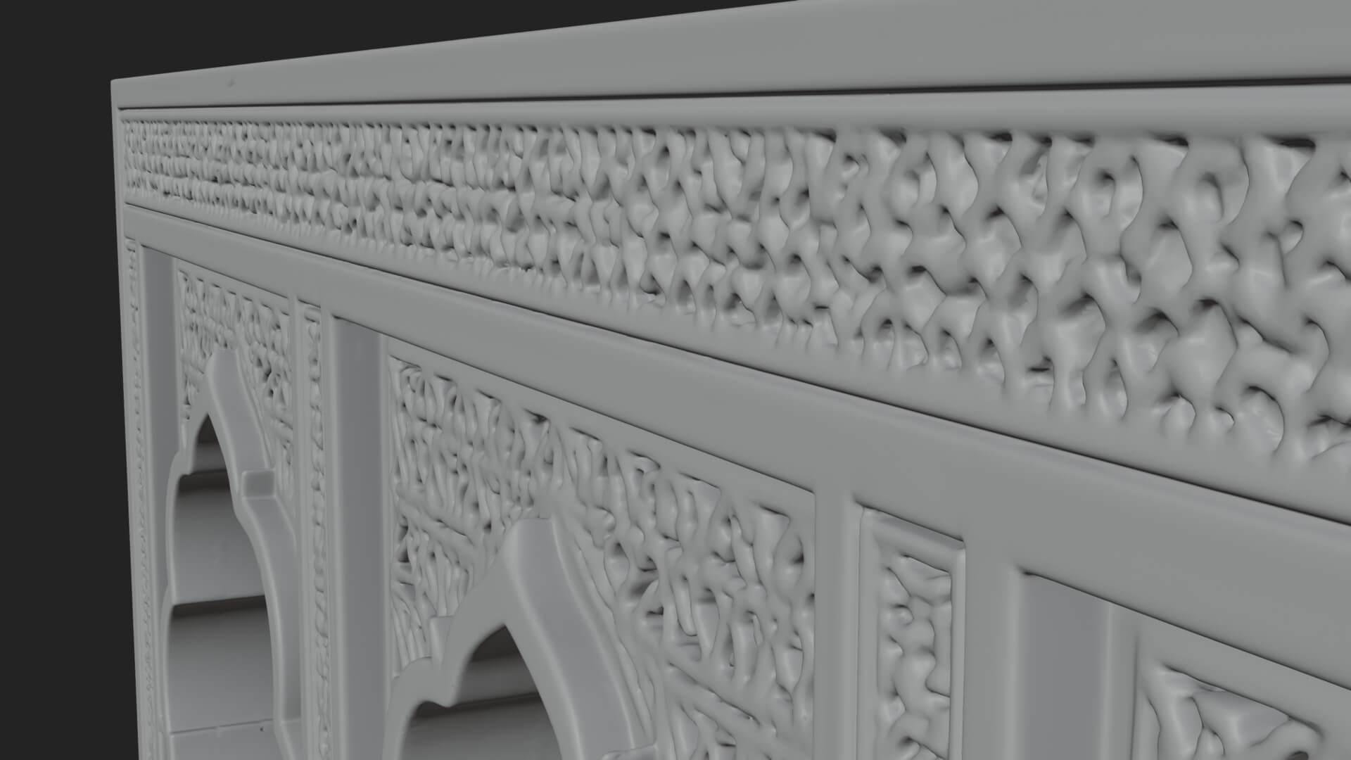 Moorish Arch Gateway Model Design 21 3D Print Model 3D Model