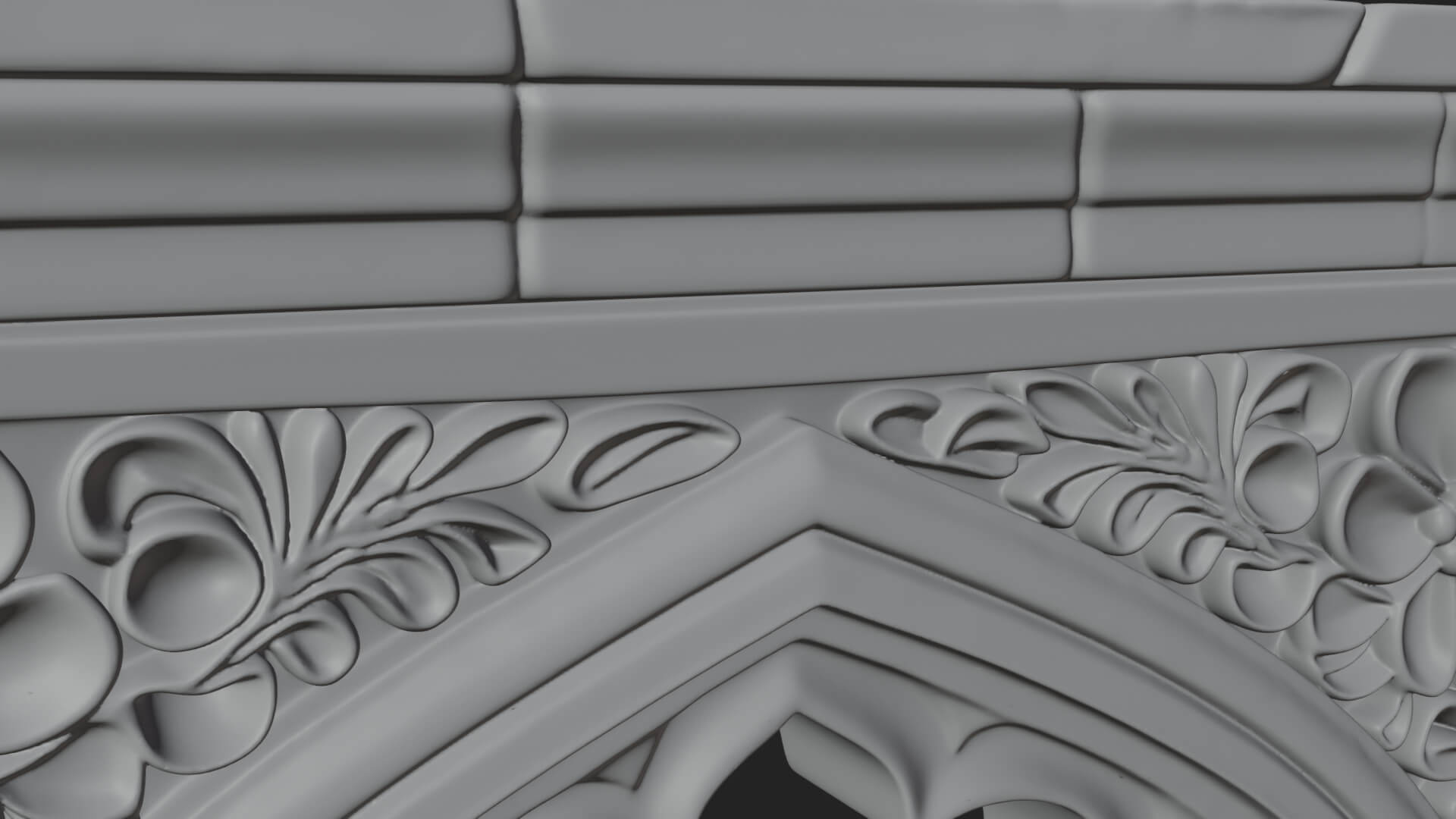 Moorish Arch Gateway Model Design 22 3D Print Model 3D Model