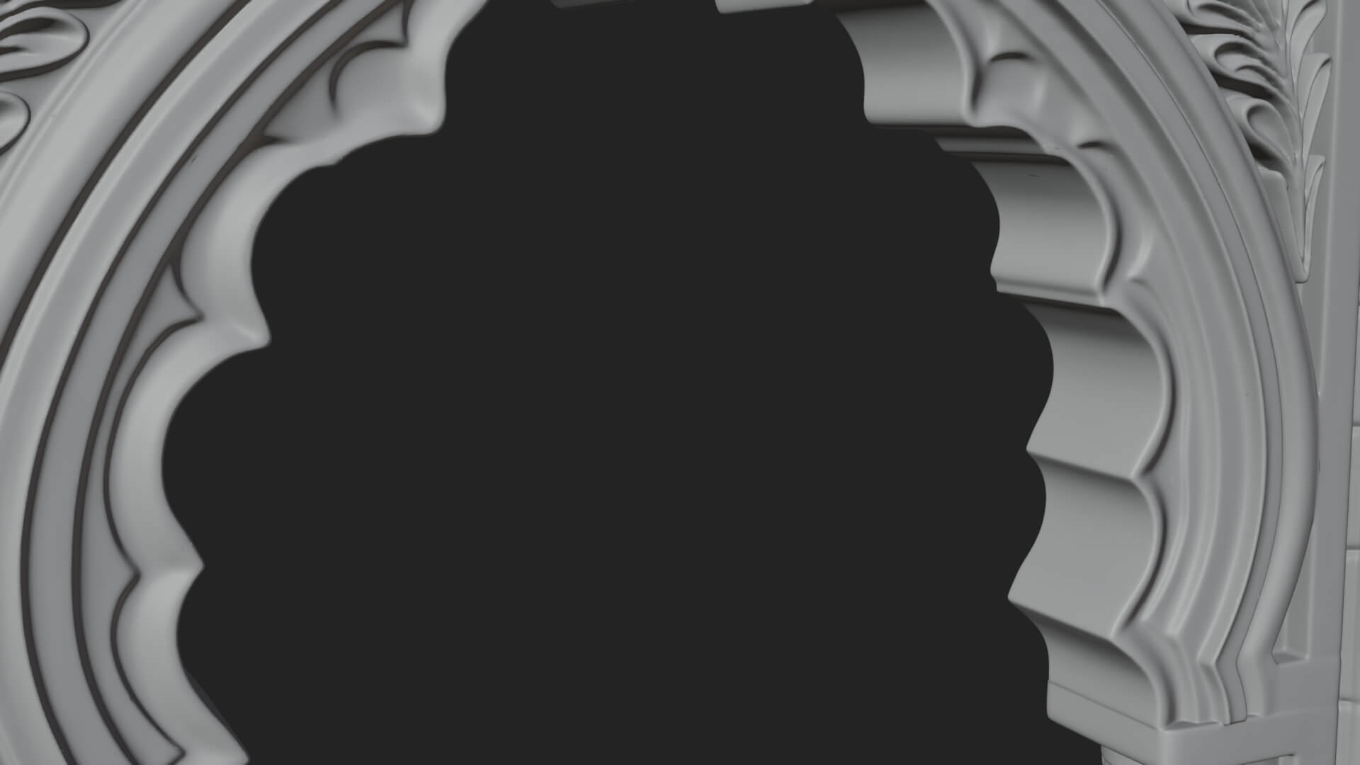 Moorish Arch Gateway Model Design 22 3D Print Model 3D Model