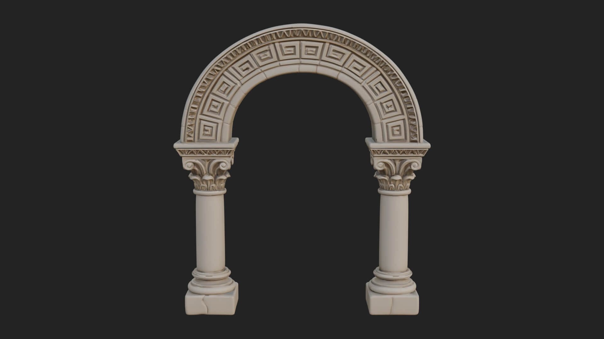 Moorish Arch Gateway Model Design 9 3D Print Model 3D Model