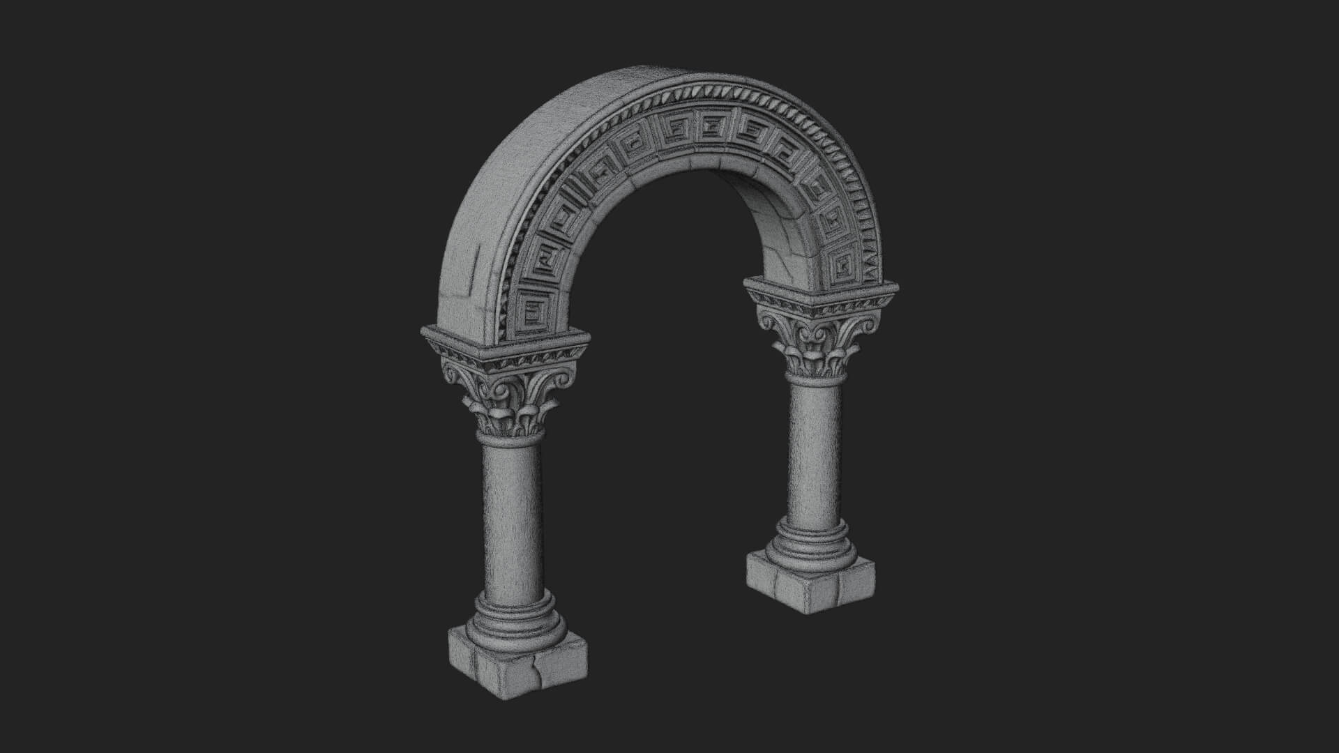 Moorish Arch Gateway Model Design 9 3D Print Model 3D Model