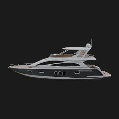 Motor Yacht Model Design 11 3D Print Model