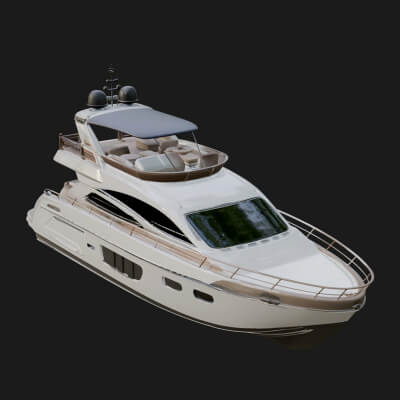 Motor Yacht Model Design 14 3D Print Model