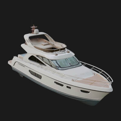 Motor Yacht Model Design 16 3D Print Model