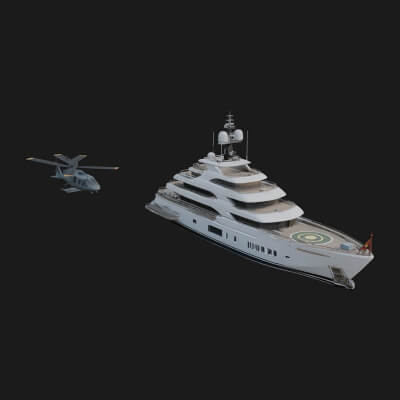 Motor Yacht Model Design 17 3D Print Model