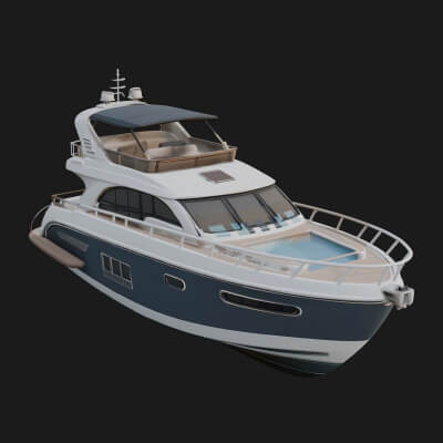 Motor Yacht Model Design 19 3D Print Model