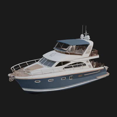 Motor Yacht Model Design 21 3D Print Model