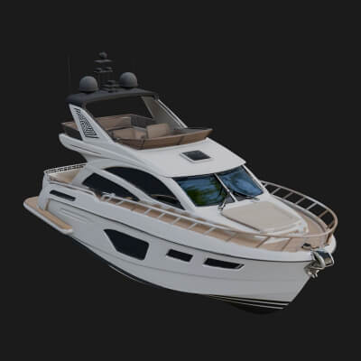 Motor Yacht Model Design 23 3D Print Model