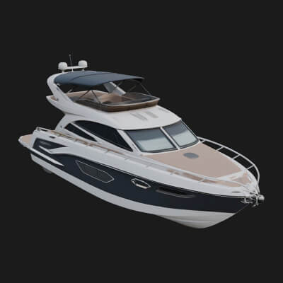 Motor Yacht Model Design 26 3D Print Model