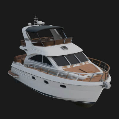 Motor Yacht Model Design 29 3D Print Model
