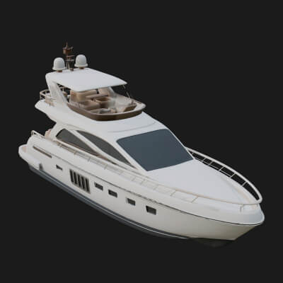 Motor Yacht Model Design 3 3D Print Model