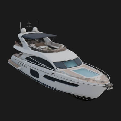 Motor Yacht Model Design 30 3D Print Model