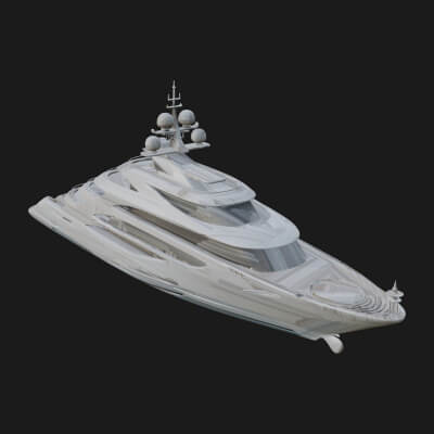 Motor Yacht Model Design 32 3D Print Model
