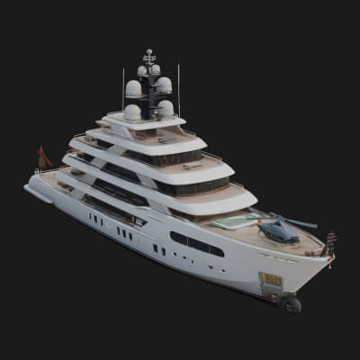 Motor Yacht Model Design 35 3D Print Model