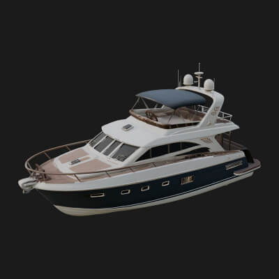 Motor Yacht Model Design 36 3D Print Model