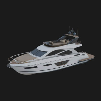 Motor Yacht Model Design 39 3D Print Model