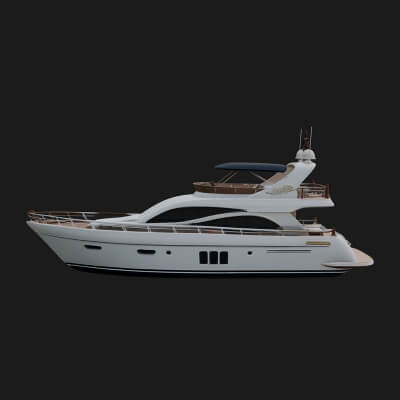 Motor Yacht Model Design 4 3D Print Model