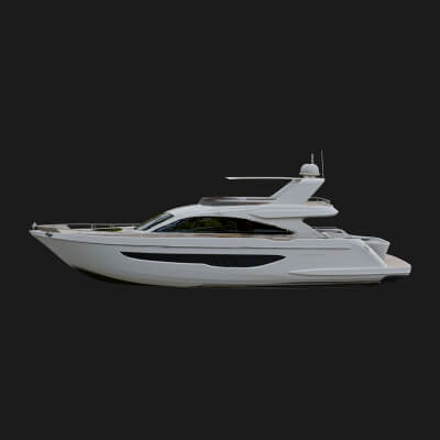 Motor Yacht Model Design 44 3D Print Model